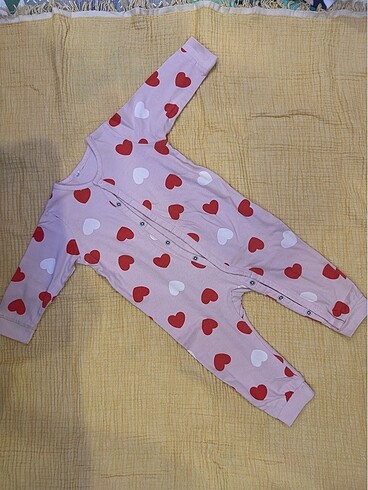 H&M H&M jarse baskılı tulum pijama 9-12 ay