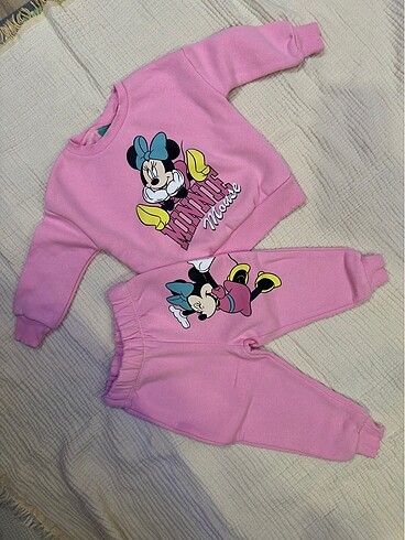 HelloBaby Minnie Mouse Kız Bebek Eşofman Takımı