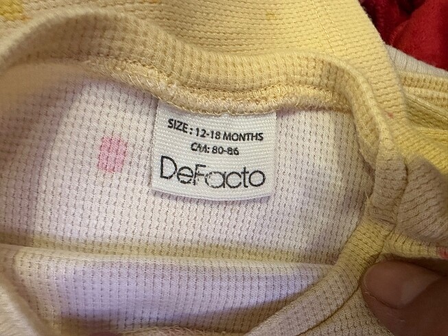 Defacto DeFacto Kız Bebek Pijama Takımı 12-18 ay
