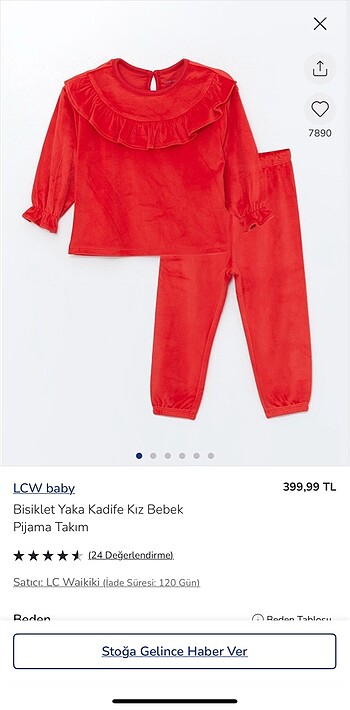 LCW Kadife Takım 9-12 ay