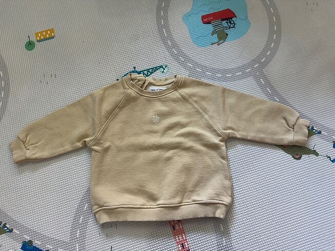 9-12 Ay Beden sarı Renk Zara Sweatshirt 9-12 ay