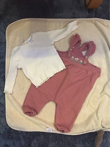 LC Waikiki LCW kız bebek Salopet ve bluz 9-12 ay