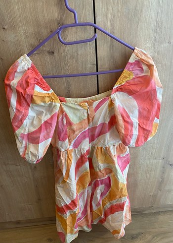 LC Waikiki Bohem Çok Renkli Mini Elbise