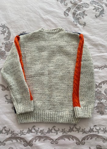 Renkli Desenli çocuk Triko Kazak - Görsel 2