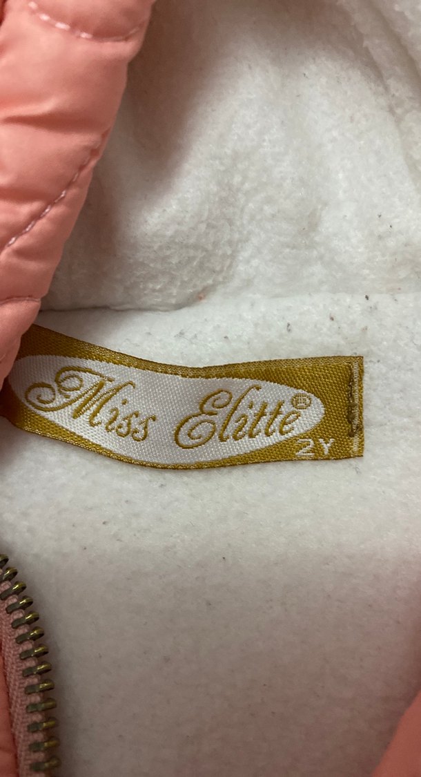 Kız Çocuk Pembe Kapüşonlu Nakışlı Yelek - Görsel 3