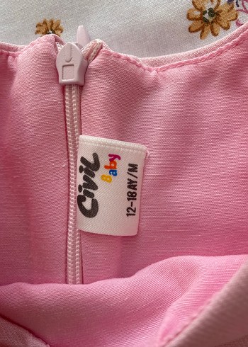 Kız Çocuk Pembe Fırfırlı Elbise - Görsel 3