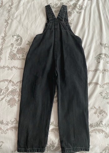 Erkek Çocuk Siyah Denim Askılı Tulum - Görsel 3