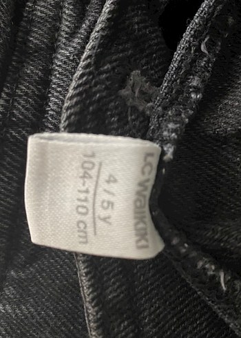 Erkek Çocuk Siyah Denim Askılı Tulum - Görsel 4