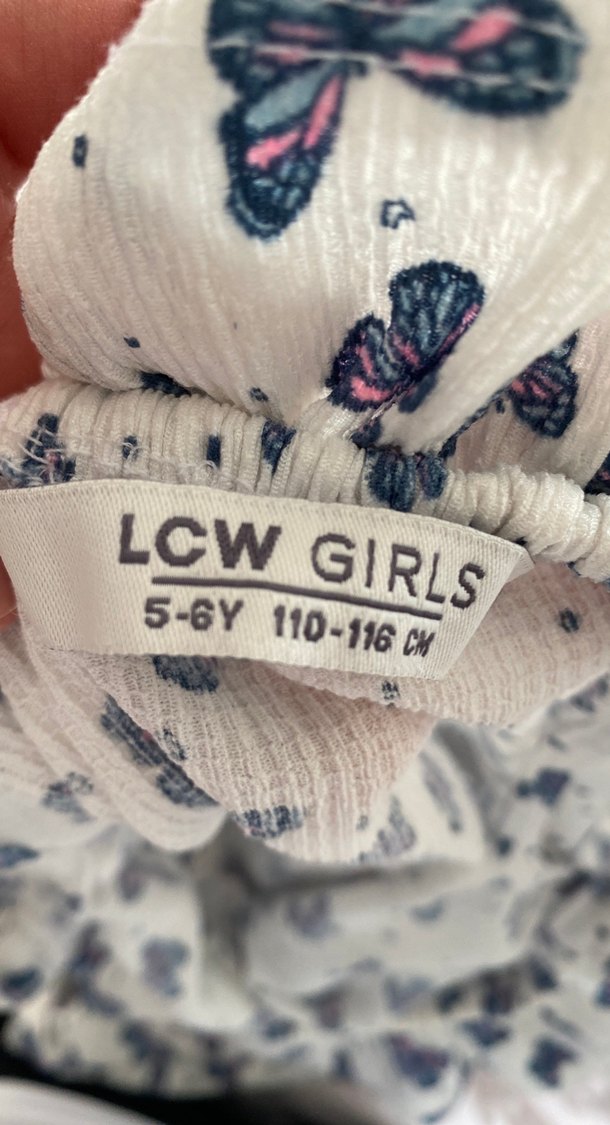 Kelebek Desenli Bohem Kız Elbisesi - Görsel 2