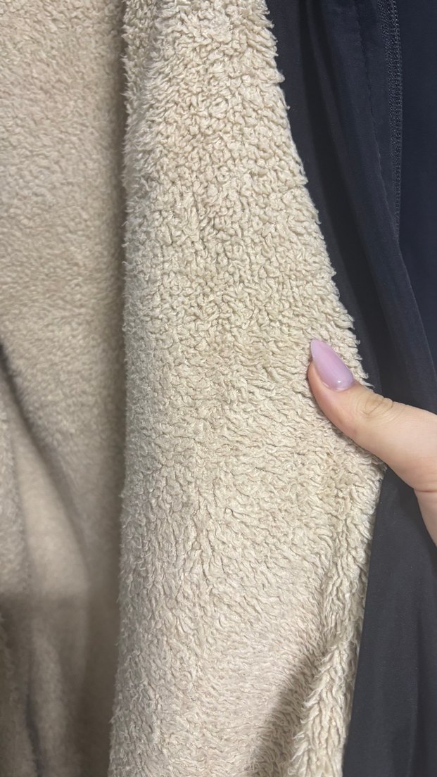 Kürklü Siyah Uzun Kadın Ceket - Görsel 5