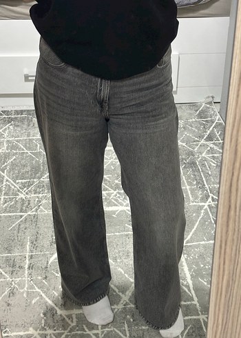 Bershka Gri Jeans - Görsel 4