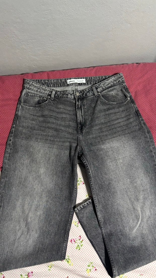 Bershka Gri Jeans - Görsel 2