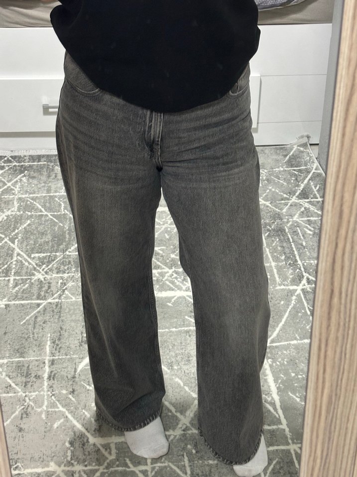 Bershka Gri Jeans - Görsel 4