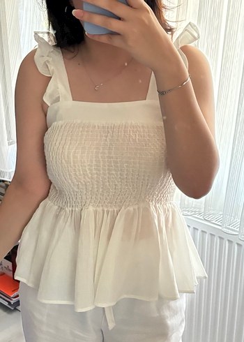 Defacto Beyaz Bluz - Görsel 3