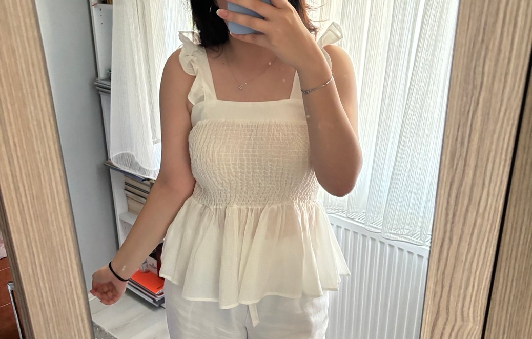 Defacto Beyaz Bluz - Görsel 3