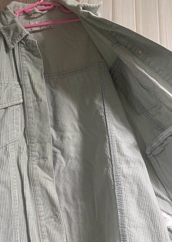 LCW Su yeşili keten ceket - Görsel 5