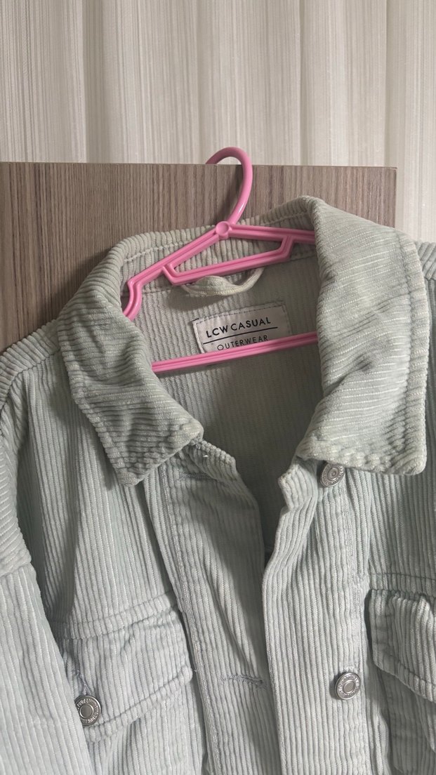 LCW Su yeşili keten ceket - Görsel 3