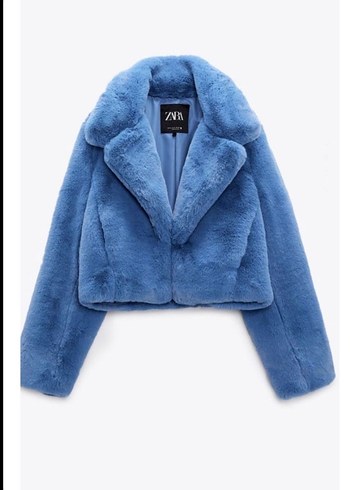 Mavi Peluş kürk - Görsel 4