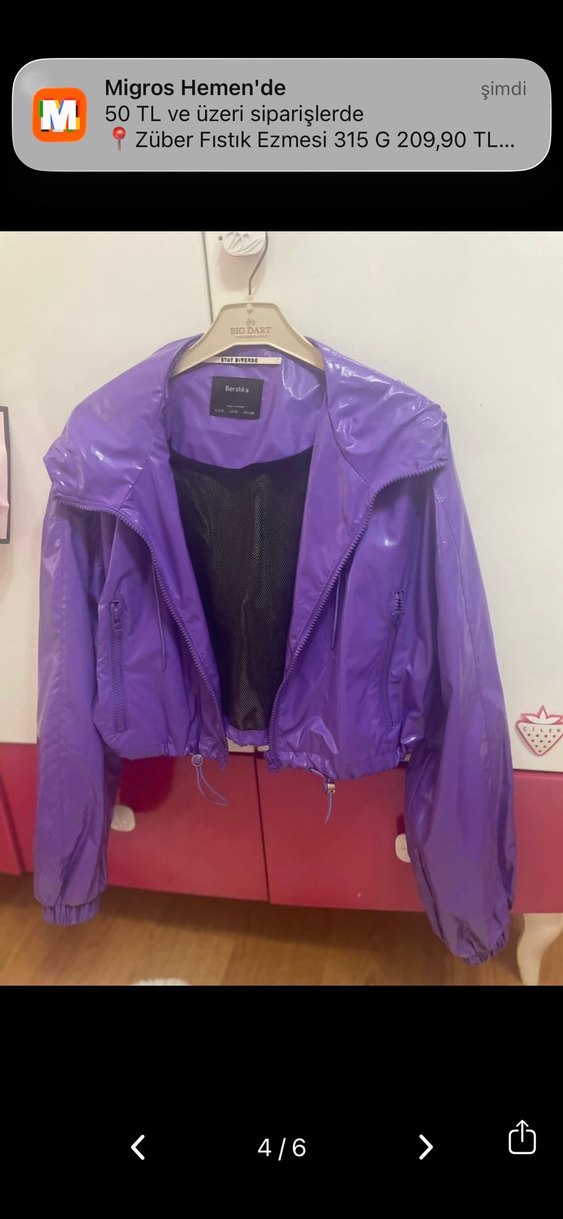 BERSHKA yağmurluk - Görsel 4