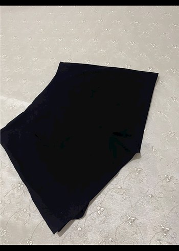 Taş detaylı Siyah Piliseli Mini şort etek - Görsel 5