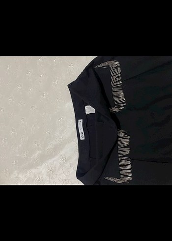 Taş detaylı Siyah Piliseli Mini şort etek - Görsel 4