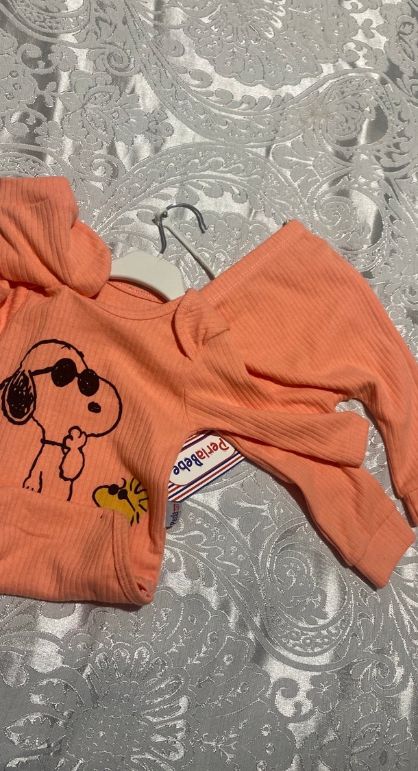 Bebek Kız Uzun Kollu Baskılı Body - Görsel 3