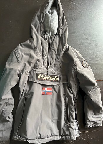 Napapijri Gri Su Gecirmez Outdoor Ceket