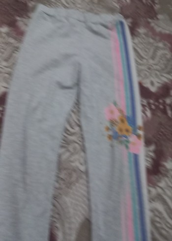 Kız Çocuk Gri Bağcıklı Rahat Tayt - Görsel 3