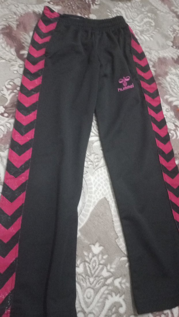 Kız Çocuk Gri Bağcıklı Rahat Tayt - Görsel 5