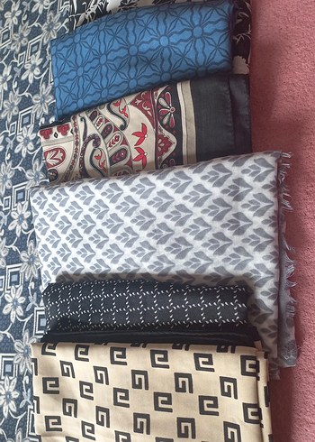 Bohem Çok Renkli Kadın Şal - Görsel 2