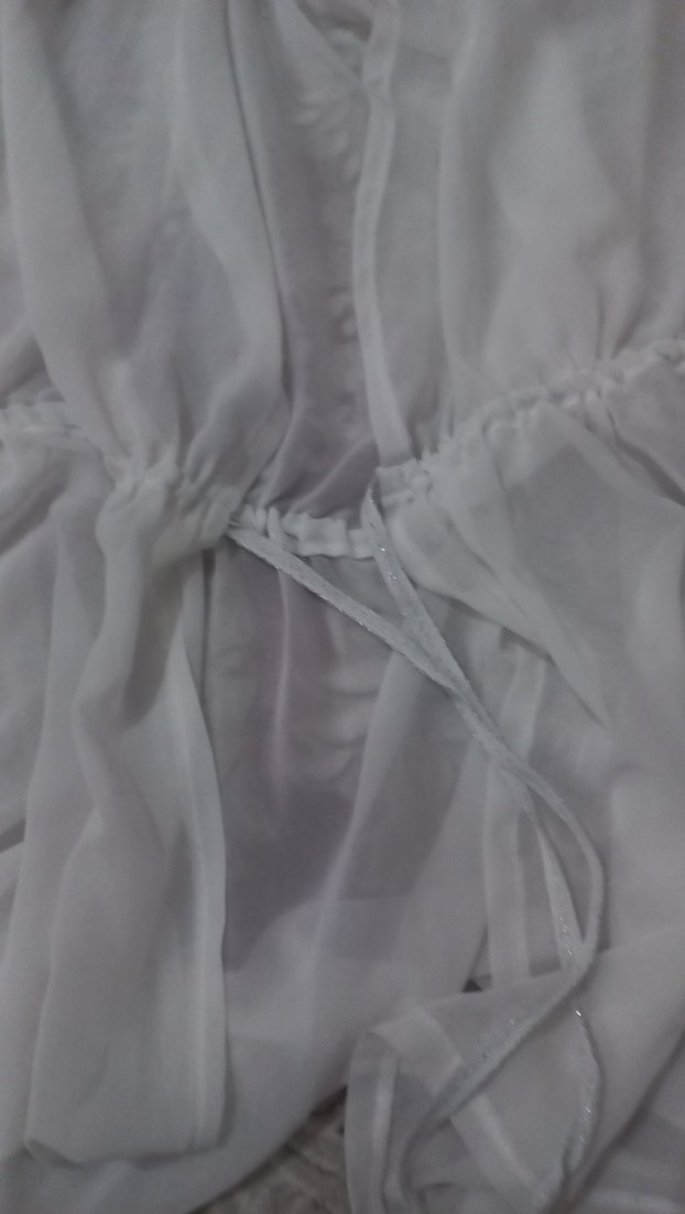 Beyaz Bohem Midi Kadın Elbise - Görsel 2