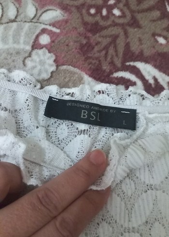 Dantel Detaylı Beyaz Bohem Bluz - Görsel 2