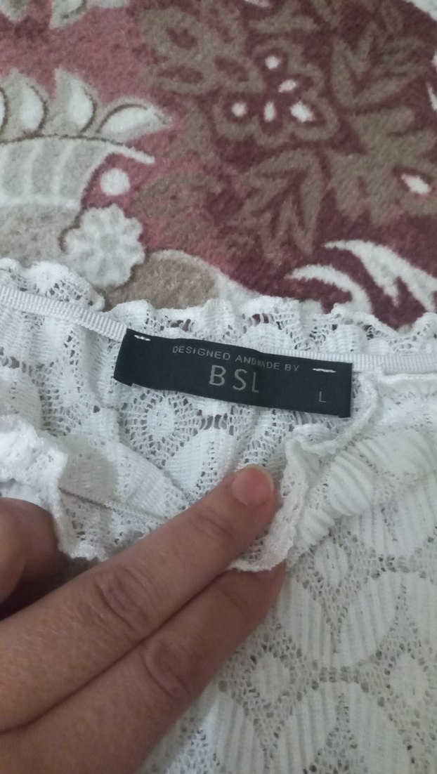 Dantel Detaylı Beyaz Bohem Bluz - Görsel 2