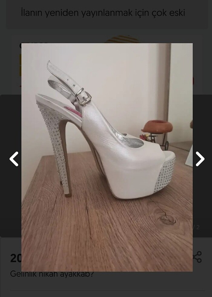 Gelinlik nikah ayakkabı  - Görsel 2