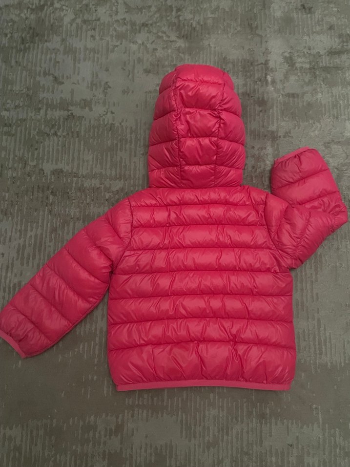 Benetton Kız Çocuk Kapüşonlu Fermuarlı Pembe Mont - Görsel 3