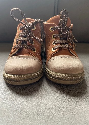 Kahverengi Leopar Desenli kız Bebek İlk Adım Ayakkabısı - Görsel 5