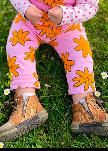 Kahverengi Leopar Desenli kız Bebek İlk Adım Ayakkabısı - Görsel 6