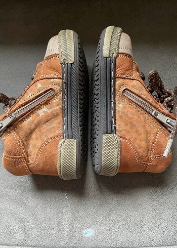 Kahverengi Leopar Desenli kız Bebek İlk Adım Ayakkabısı - Görsel 4