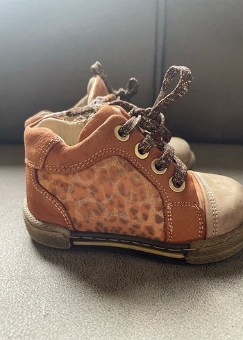 Kahverengi Leopar Desenli kız Bebek İlk Adım Ayakkabısı - Görsel 3