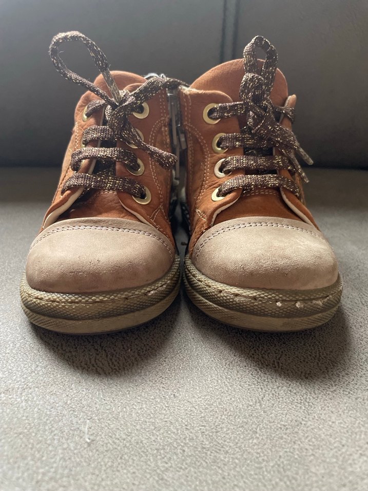 Kahverengi Leopar Desenli kız Bebek İlk Adım Ayakkabısı - Görsel 5