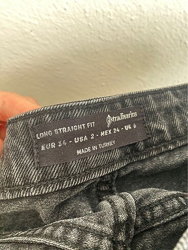 34 Beden gri Renk Stradivarius Jean