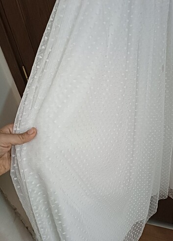 Diğer Tüllu beyaz elbise