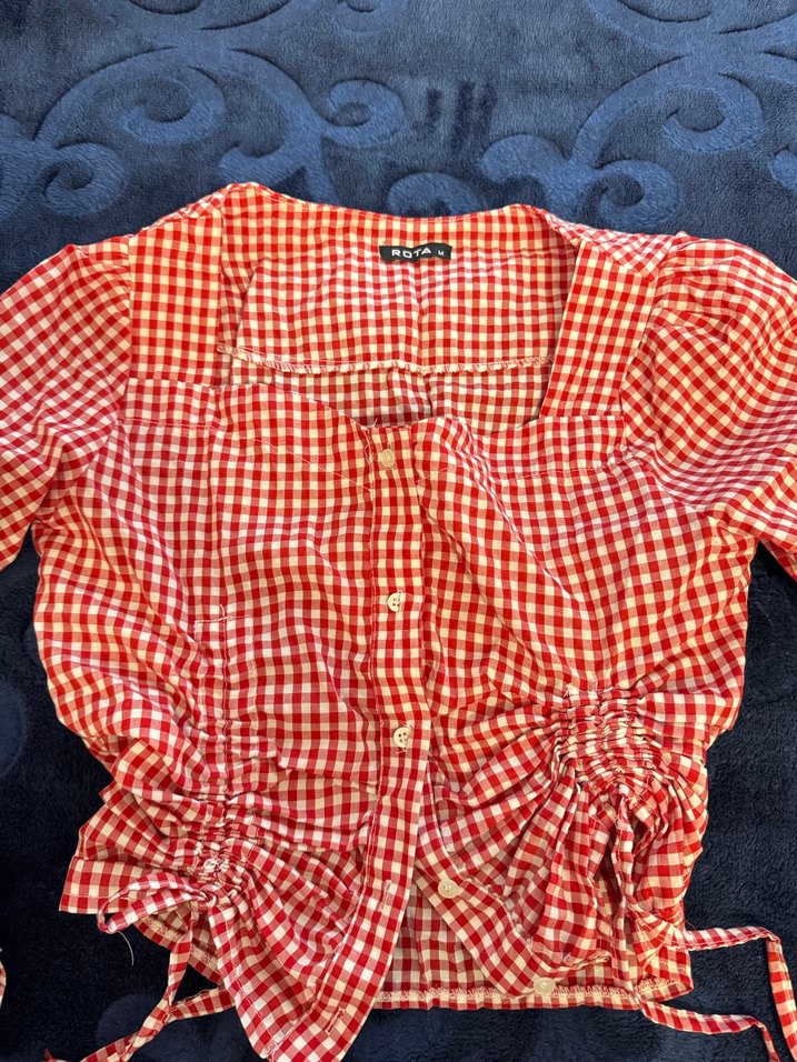 Kırmızı Kareli Uzun Kollu Gömlek - Görsel 2