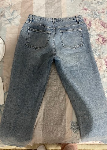 Defacto Düğmeli Gri Batik Desenli Kadın Midi Jean