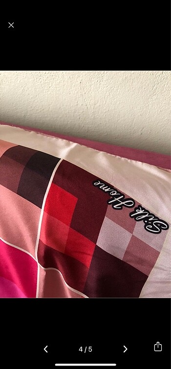  Beden pembe Renk Silk home eşarp