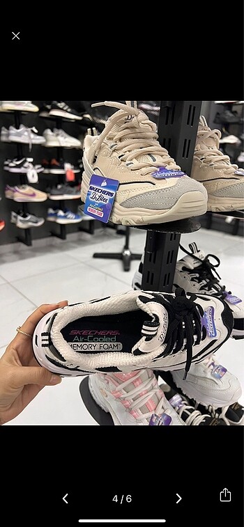 36 Beden ten rengi Renk Skechers spor