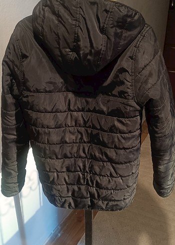 Erkek Çocuk Siyah Fermuarlı Kaban - Görsel 3