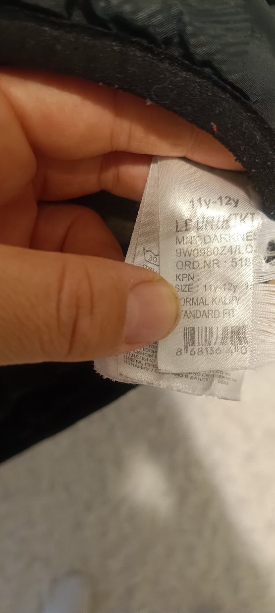 Erkek Çocuk Siyah Fermuarlı Kaban - Görsel 5