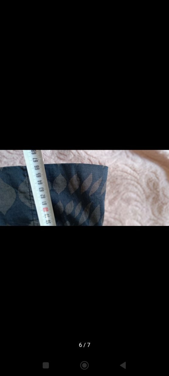 Düğmeli Batik Desenli Denim Hamile Ceketi — görsel 6/7