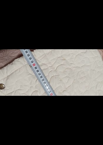 Düğmeli Beyaz Uzun Keten Kadın Ceket - Görsel 8